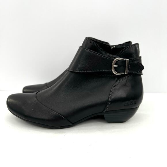 Taos Footwear Women's Addition Leather Side Zip Ankle Boots - Picture 4 of 8